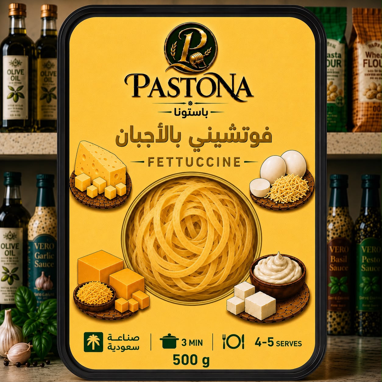 فيوتشيني بالأجبان